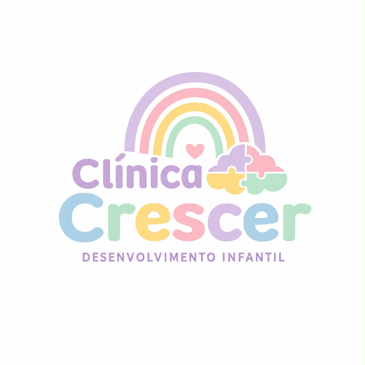 Logotipo Clínica Crescer — Desenvolvimento Infantil
